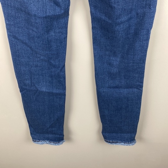 Kancan Blue Skinny Straight Raw Hem Distressed Jeans Size 9/28 - Picture 10 of 15